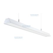 Светильник Трейд 40W-4000Lm 4000-4500К Опал IP40 с БАП (vsesv) на 1 час