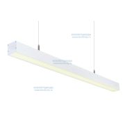Светильник Слимфлеш Линейный 75W-7800Lm 4000-4500К Микропризма IP40 с БАП (aax.tech) на 1 час