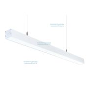 Светильник Слимфлеш Линейный 54W-3600Lm 6000-6500К Опал IP40 с БАП (vsesv) на 1 час