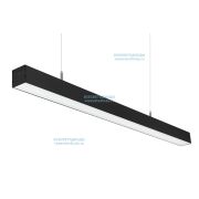 Светильник Слимфлеш Линейный 54W-4900Lm 6000-6500К Микропризма IP40 с БАП (vsesv) на 1 час черный