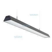 Светильник Трейд 40W-4600Lm 4000-4500К Микропризма IP40 Черный