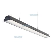 Светильник Трейд 76W-8600Lm 6000-6500К Микропризма IP40 Черный