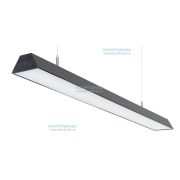 Светильник Трейд 58W-5700Lm 5000-5500К Опал IP40 с БАП (vsesv) на 1 час Черный