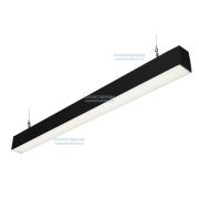 Линейный светильник КРИСТАЛЛ 30W-2250Lm, 5000-5500K, ОПАЛ, IP44 Черный (Класс 1) - 9005-z