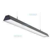 Светильник Трейд 58W-6550Lm 5000-5500К Микропризма IP40 с БАП (vsesv) на 1 час Черный