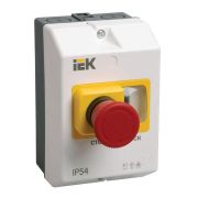 Оболочка защитная с кноп. «СТОП» IP54 KARAT IEK DMS11D-PC55